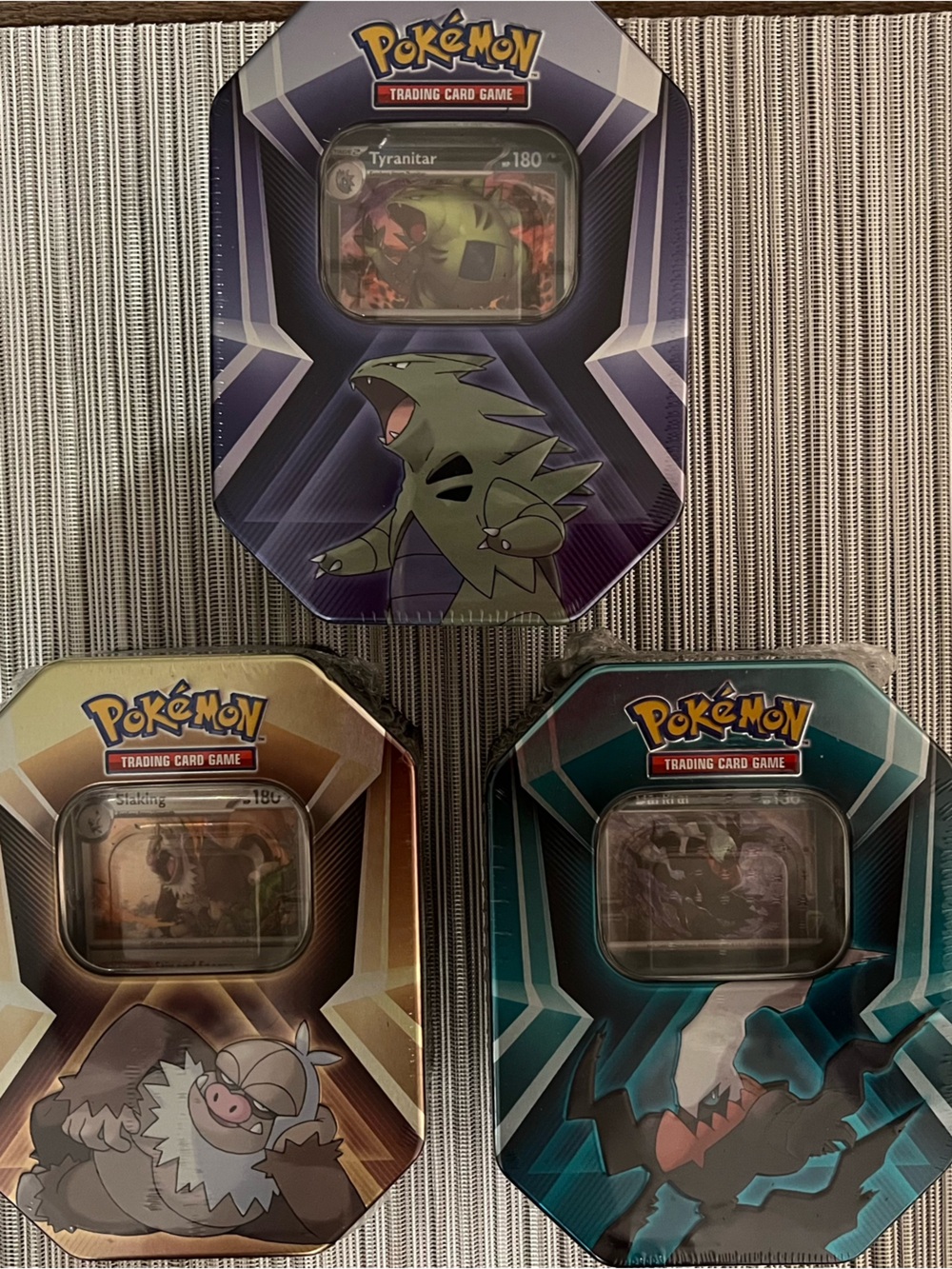 Sealed Set of Pokemon Tins